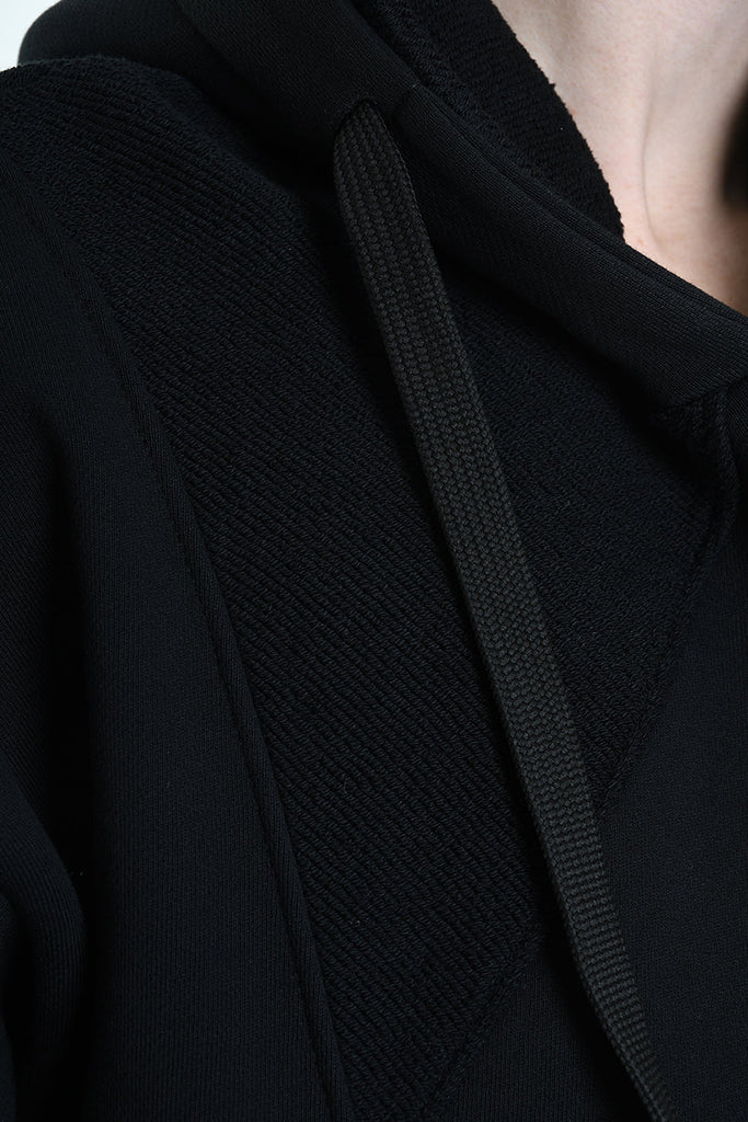 3M M1163 OVERSIZE SWEATSHIRT 480gsm Cotton with Inside-Out Inserts Black LA HAINE INSIDE US