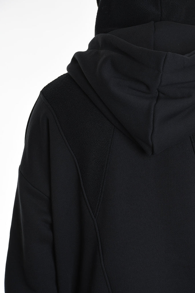 3M M1163 OVERSIZE SWEATSHIRT 480gsm Cotton with Inside-Out Inserts Black LA HAINE INSIDE US