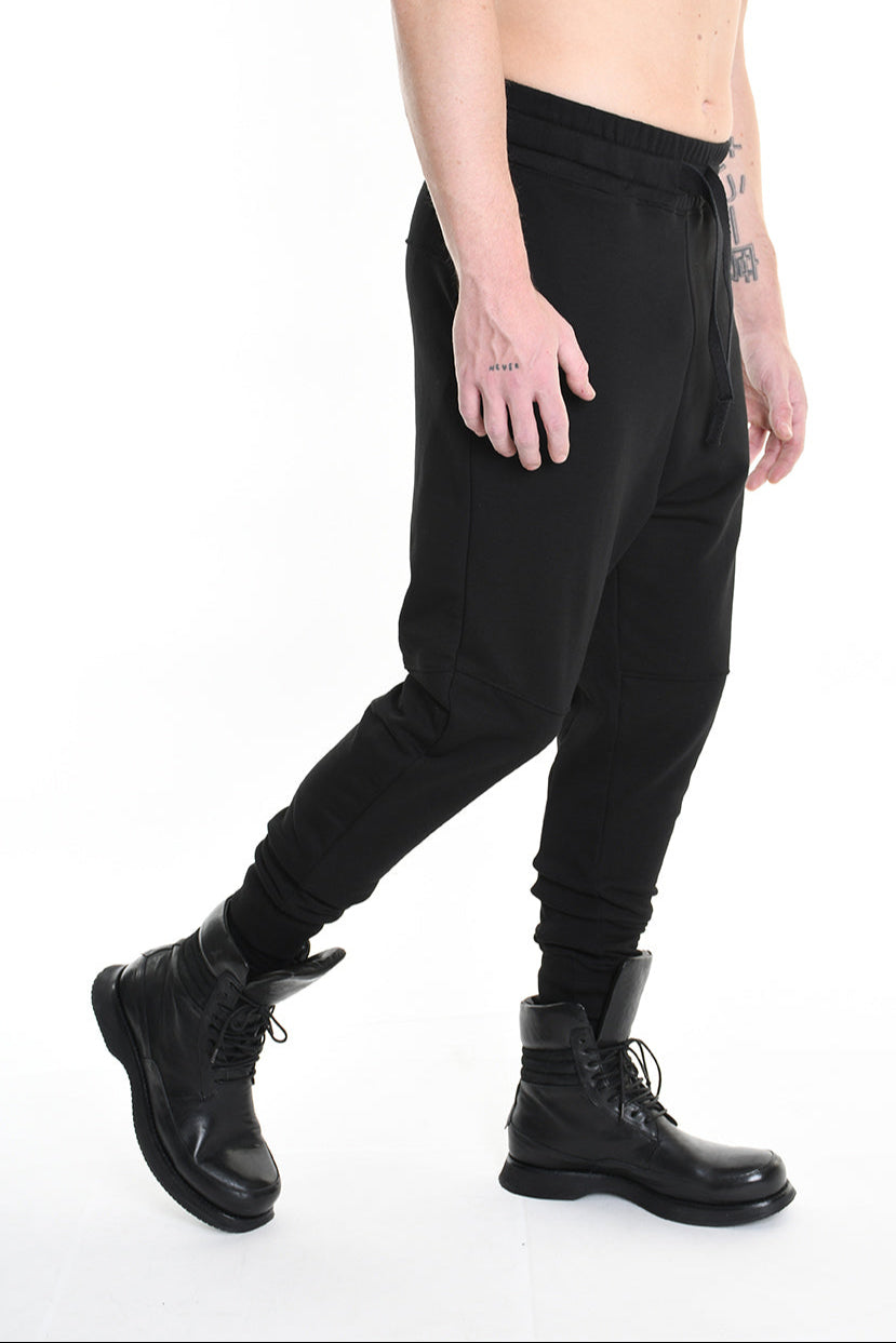 3M M1164 TROUSER Regular Cotton Fleece Black MAN LA HAINE INSIDE US