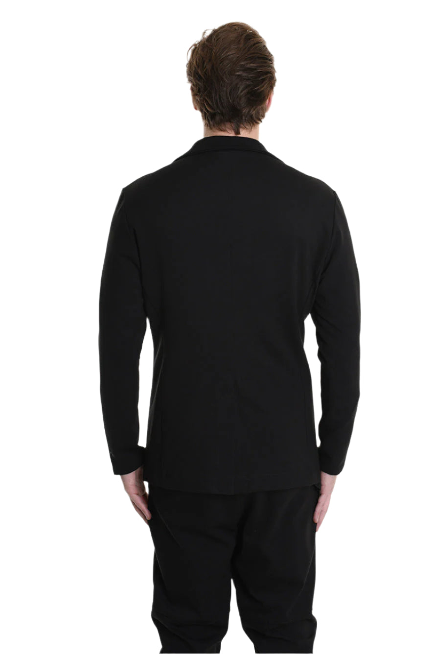 3M M1168 BLAZER Regular Fit in Punto Milano Fabric, Black. LA HAINE INSIDE US