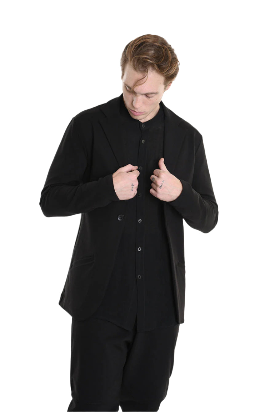 3M M1168 BLAZER Regular Fit in Punto Milano Fabric, Black. LA HAINE INSIDE US