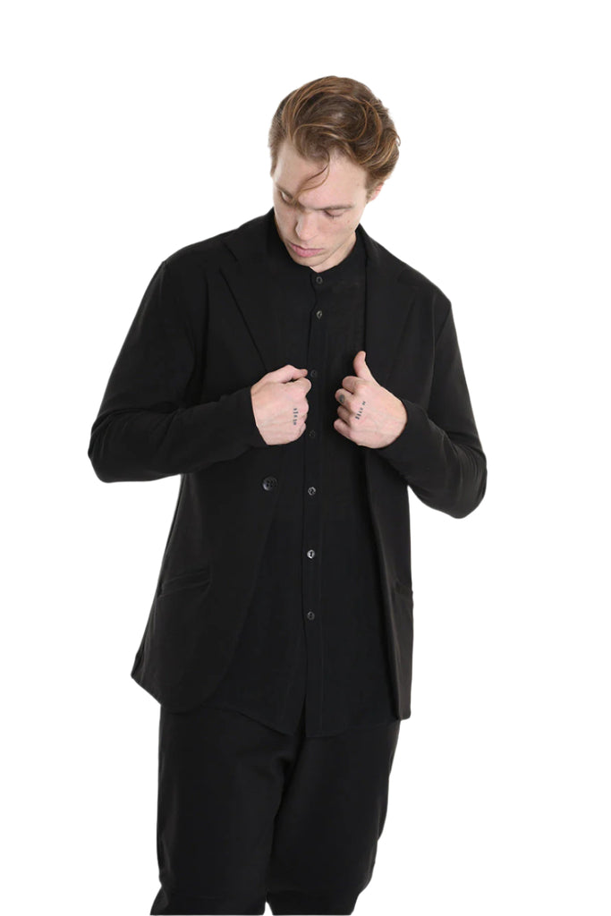 3M M1168 BLAZER Regular Fit in Punto Milano Fabric, Black. LA HAINE INSIDE US