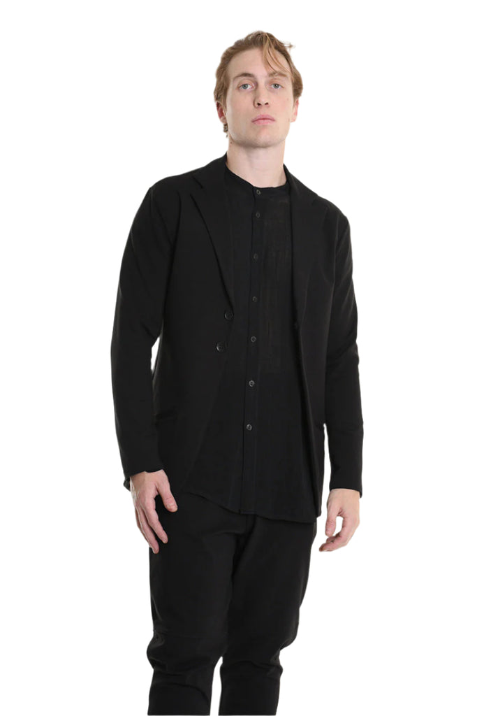 3M M1168 BLAZER Regular Fit in Punto Milano Fabric, Black. LA HAINE INSIDE US