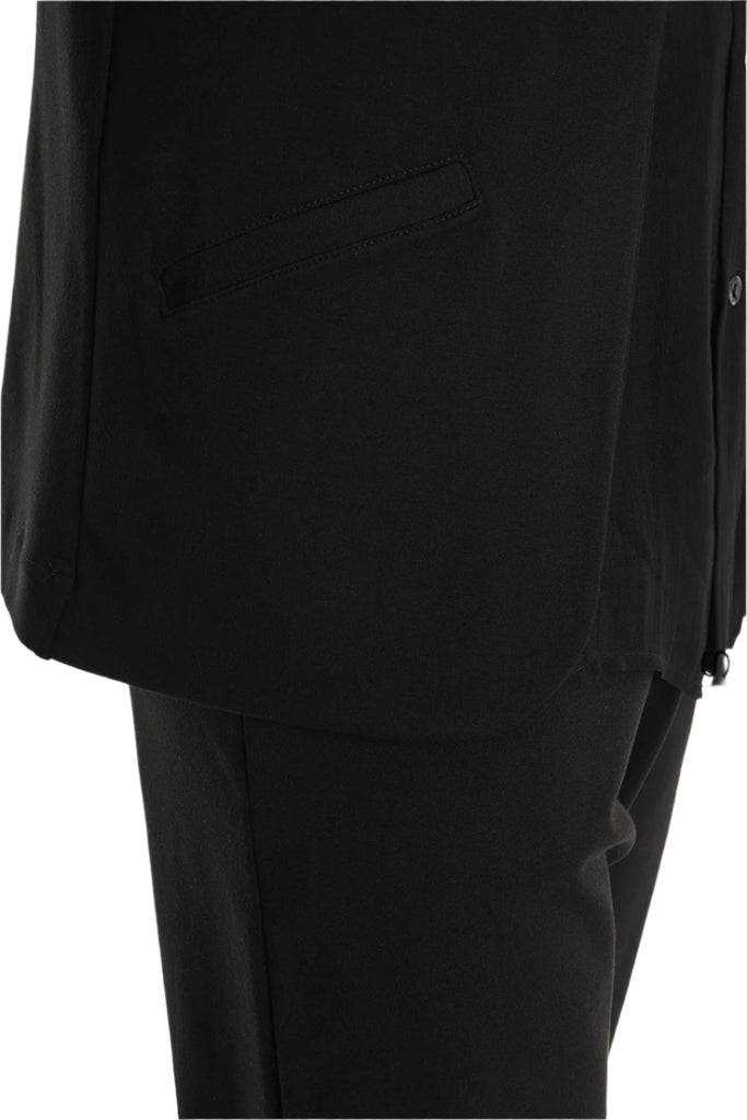 3M M1168 BLAZER Regular Fit in Punto Milano Fabric, Black. LA HAINE INSIDE US