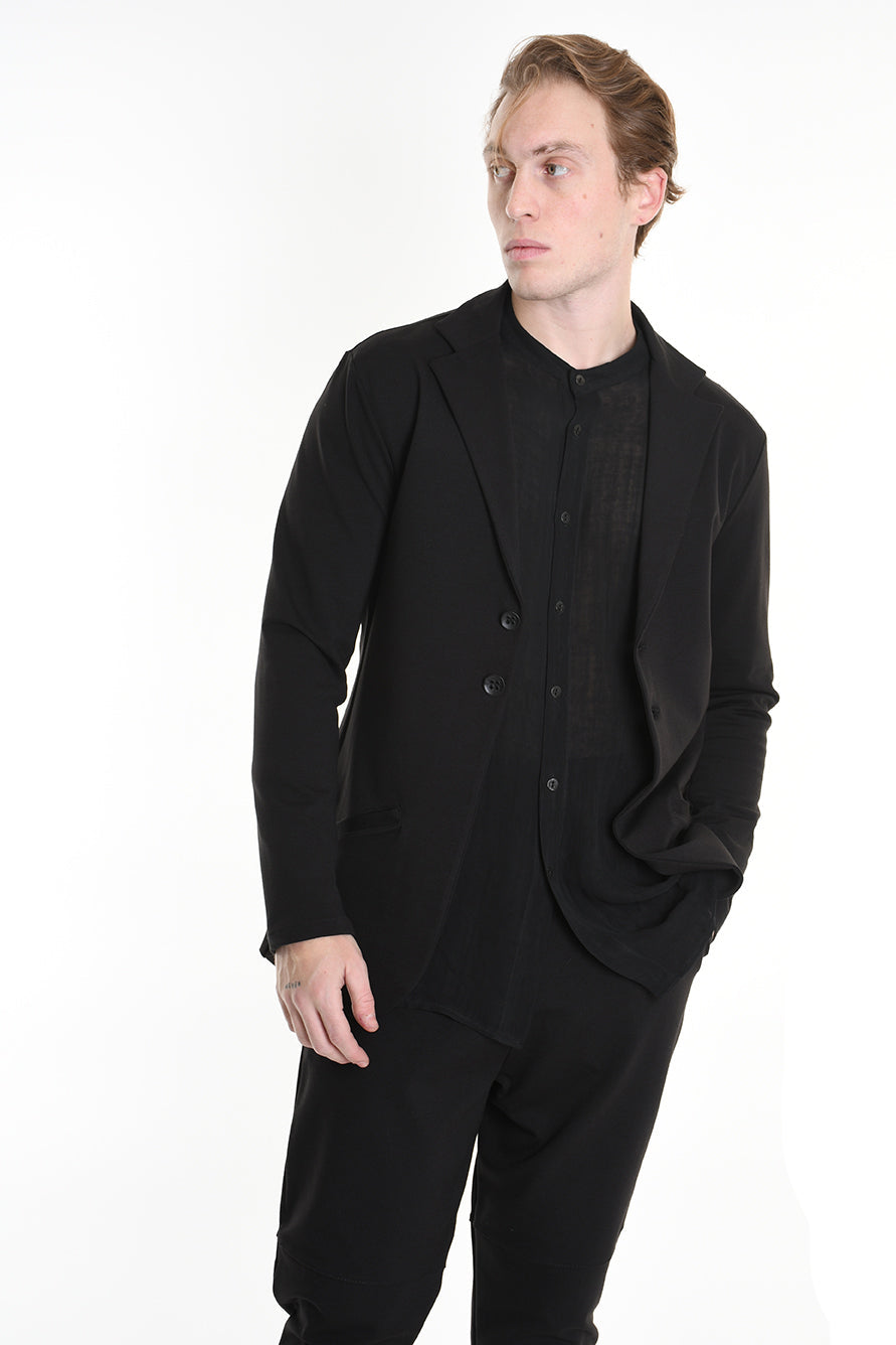 3M M1168 BLAZER Regular Fit in Punto Milano Fabric, Black. LA HAINE INSIDE US