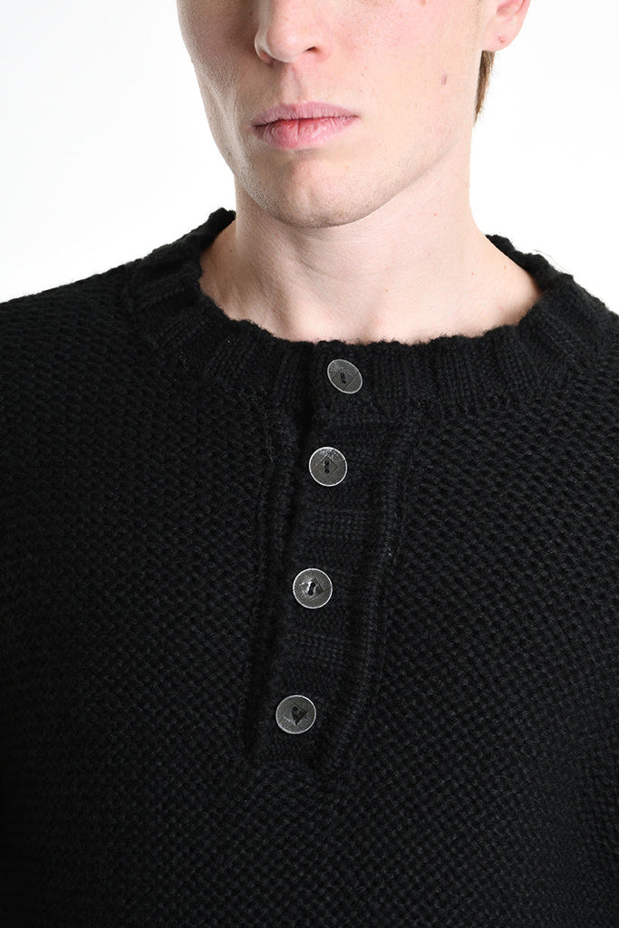 3M M1198 SERAFINO REGULAR KNITWEAR Gauge 3 Black LA HAINE INSIDE US