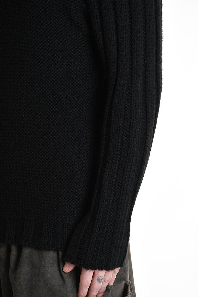 3M M1198 SERAFINO REGULAR KNITWEAR Gauge 3 Black LA HAINE INSIDE US