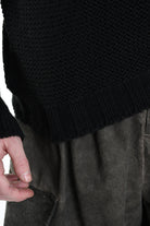 3M M1198 SERAFINO REGULAR KNITWEAR Gauge 3 Black LA HAINE INSIDE US