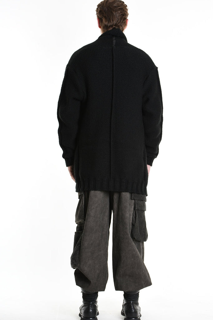 3M M1199 REGULAR CARDIGAN Gauge 3 Black LA HAINE INSIDE US