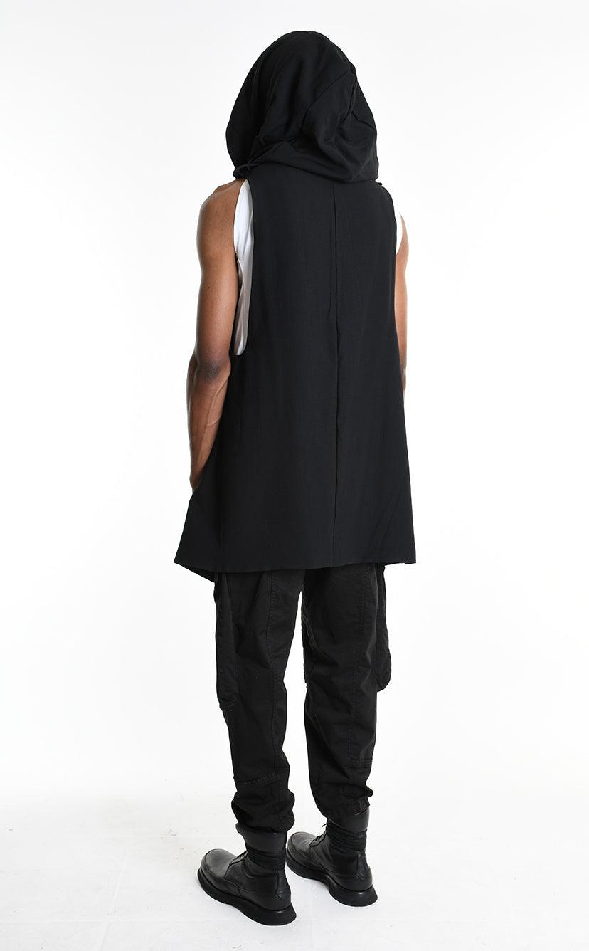 トップス AbeliaEdowardGoucha hooded border gilet GARDEN TOKYO（ガーデントウキョウ）の「Abelia Edoward Goucha/Hooded