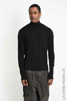 3M M1356 Turtleneck - Black Regular Bamboo Stretch Men's Made in Italy