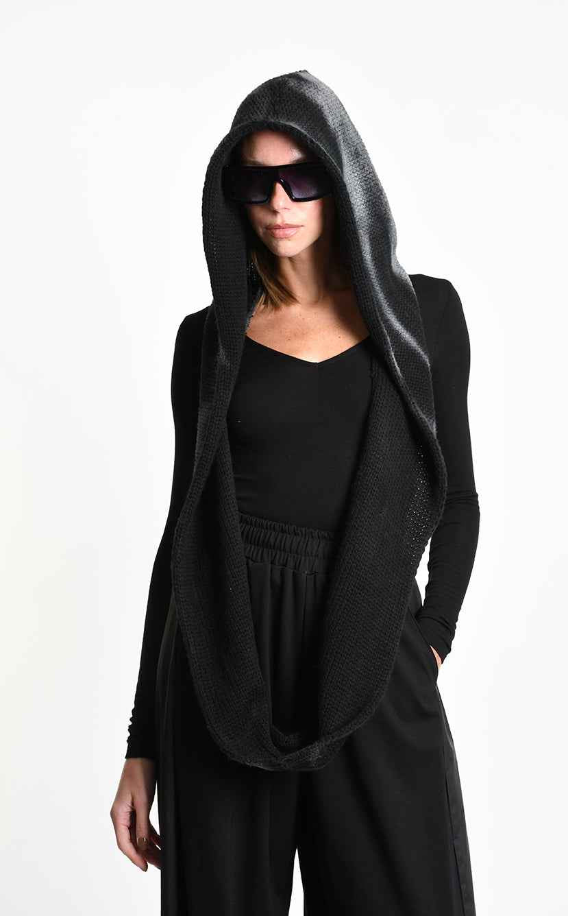 3M M1371 HOOD/SCARF Knitted Fineness 03 Spray Treatment UNISEX M Black