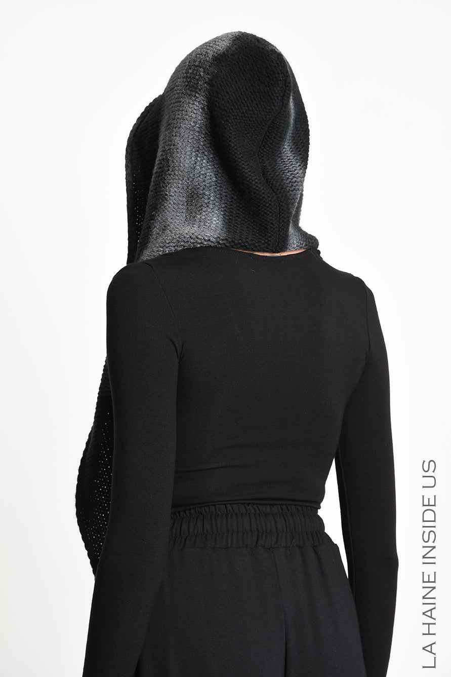3M M1371 HOOD/SCARF Knitted Fineness 03 Spray Treatment UNISEX M Black