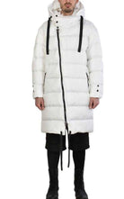 3P WARNING2325 WHITE oversized long Down Jacket