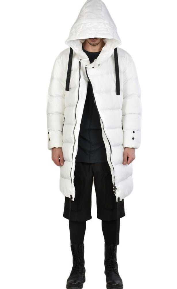 3P WARNING2325 WHITE oversized long Down Jacket 439 Jacket Jackets LA HAINE INSIDE US TEPHRA