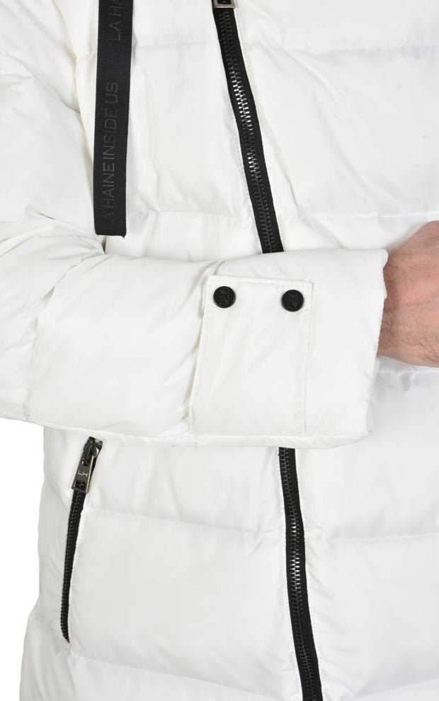 3P WARNING2325 WHITE oversized long Down Jacket