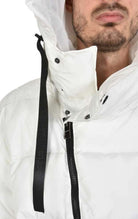 3P WARNING2325 WHITE oversized long Down Jacket