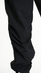 A33P M105325 TROUSER Comfort Linen Cotton Black