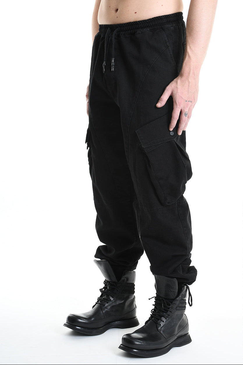 3P M1176 JEANS Comfort Bull Stretch Black MAN LA HAINE INSIDE US