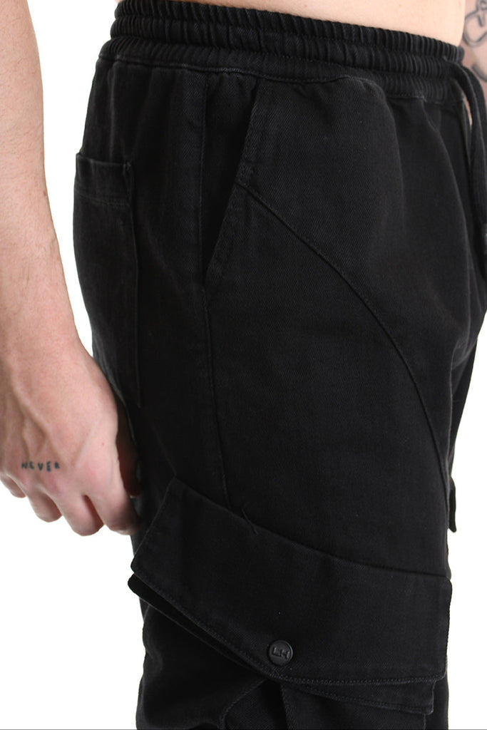 3P M1176 JEANS Comfort Bull Stretch Black MAN LA HAINE INSIDE US