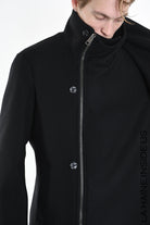 3P M1178 COAT Regular Woven Cloth Fabric Black LA HAINE INSIDE US