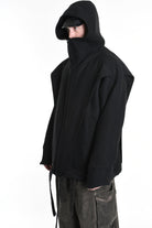 3P M1179 CAPPOTTO Over Woven Cloth Black LA HAINE INSIDE US