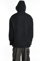 3P M1179 CAPPOTTO Over Woven Cloth Black LA HAINE INSIDE US
