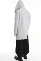 3P M1180 COAT Regular Embossed Wool 560gr. Grey LA HAINE INSIDE US