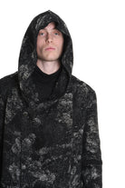 3P M1181 COAT Comfort Hemp-Blend Jacquard Cloth 730gr. Black LA HAINE INSIDE US