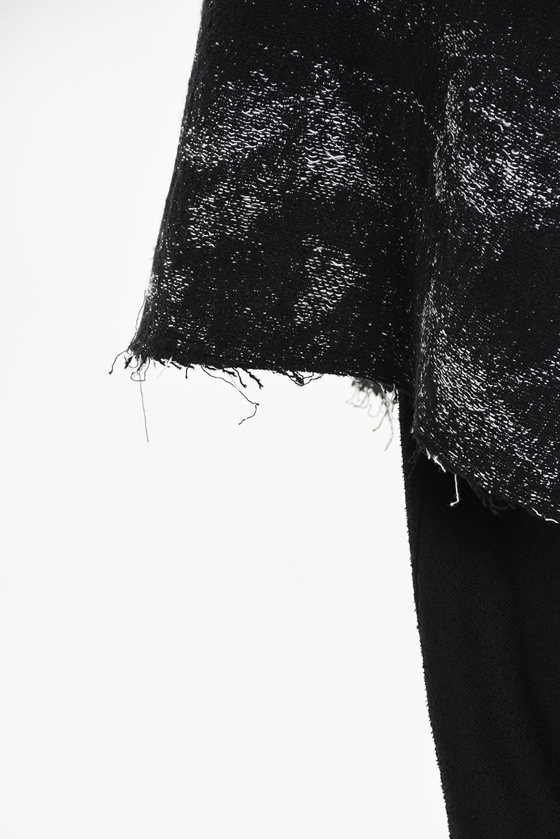 3P M1181 COAT Comfort Hemp-Blend Jacquard Cloth 730gr. Black LA HAINE INSIDE US