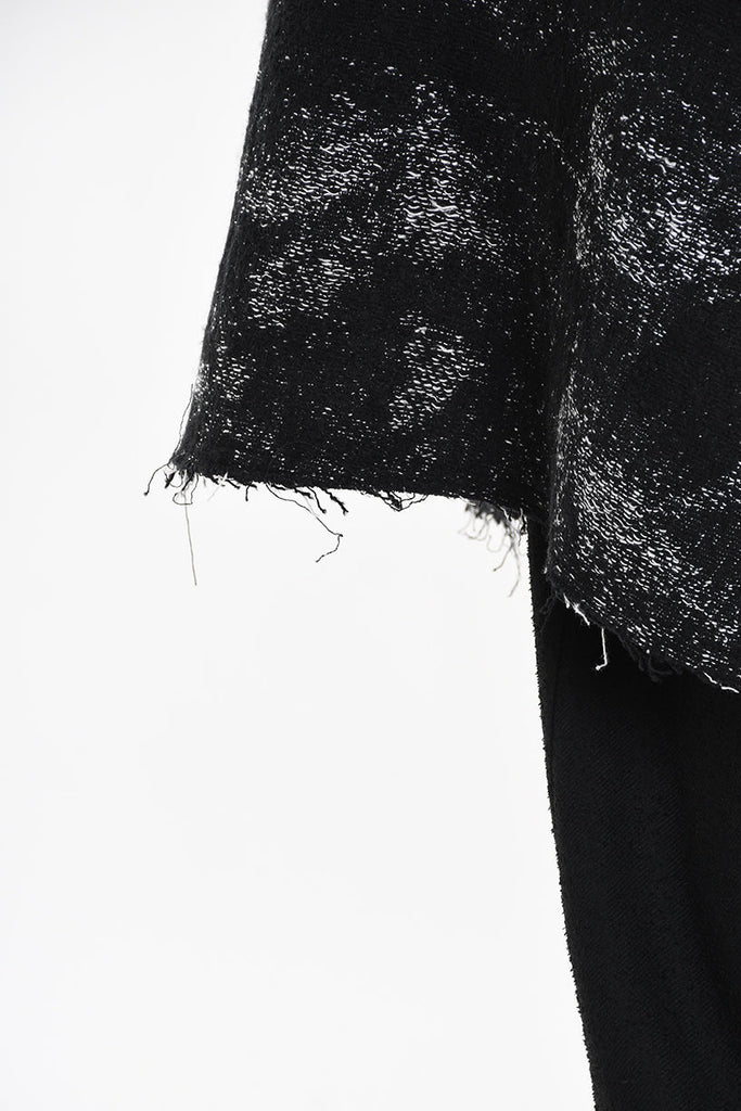 3P M1181 COAT Comfort Hemp-Blend Jacquard Cloth 730gr. Black LA HAINE INSIDE US