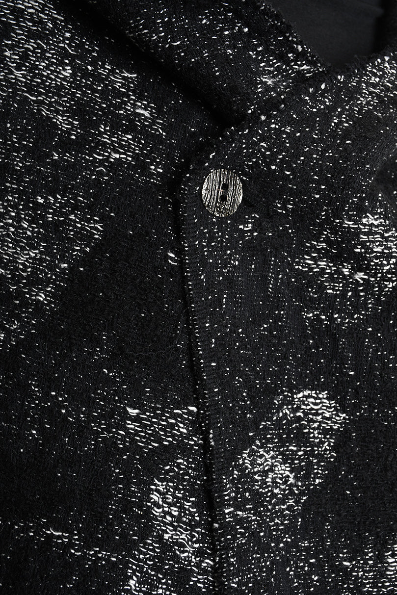 3P M1181 COAT Comfort Hemp-Blend Jacquard Cloth 730gr. Black LA HAINE INSIDE US