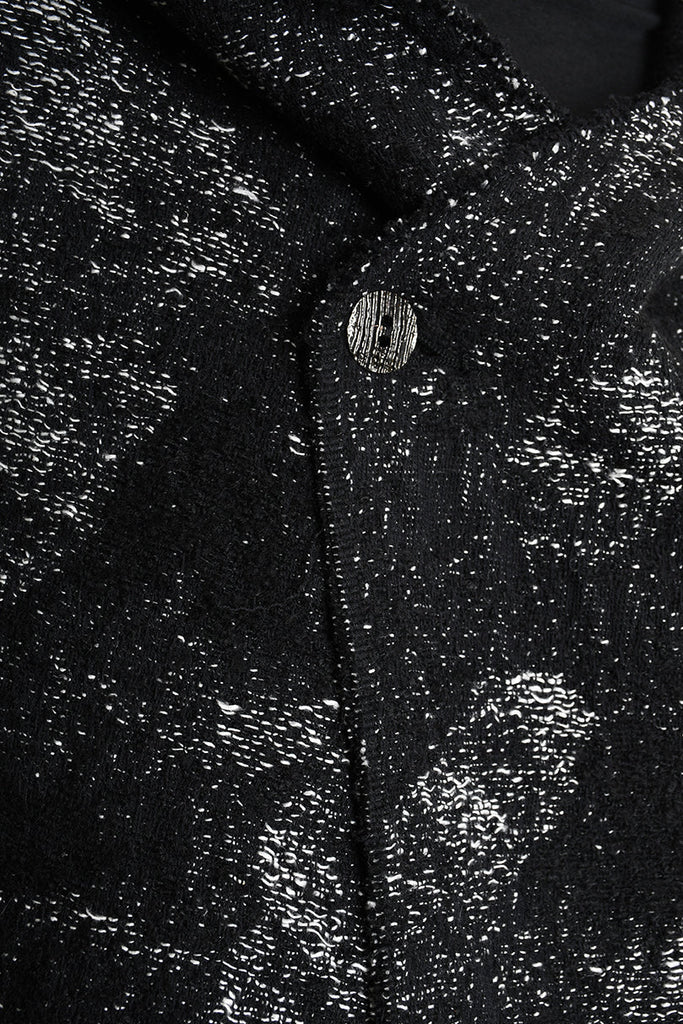 3P M1181 COAT Comfort Hemp-Blend Jacquard Cloth 730gr. Black LA HAINE INSIDE US