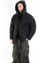 3P M1182 DOWN JACKET in Matte Nylon, 150g. Black. TEPHRA