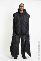 3P M1353 DOWN JACKET Comfort Nylon Quilted Black