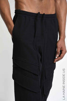 3P M1363 CARGO Comfort Textured Cotton Black