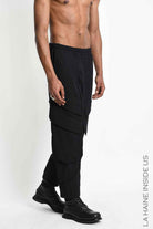 3P M1363 CARGO Comfort Textured Cotton Black
