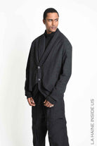 3P M1365 SPORT JACKET Comfort Textured Cotton Padded Grey