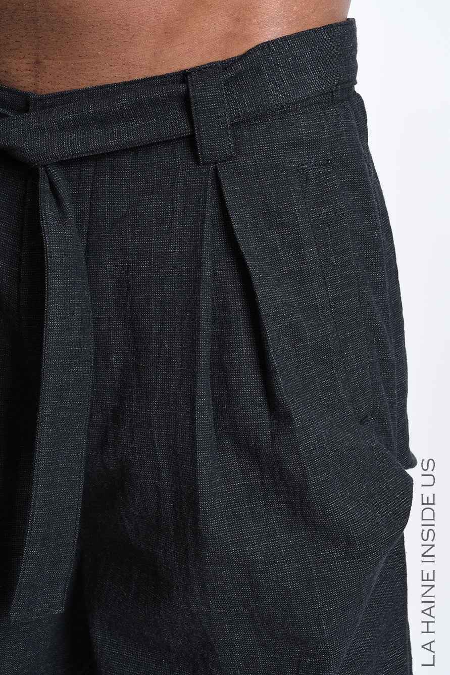 3P M1366 TROUSERS Comfort in Textured Cotton Grey