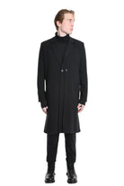 3R M1139 BLAZER Regular Long Fit in Fluid Fabric, Black. TEPHRA