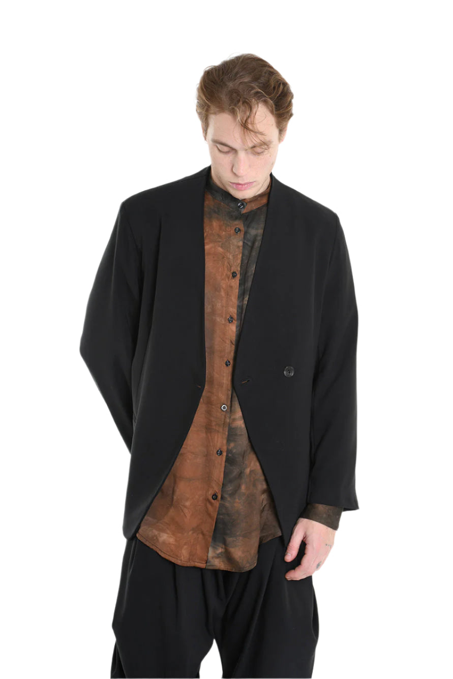 3R M1140 JACKET Comfort Fit in Fluid Fabric, Black. LA HAINE INSIDE US