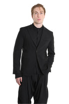 3R M1141 JACKET Regular Fit, Double-Layered in Fluid Fabric, Black. LA HAINE INSIDE US