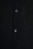 3R M1143 SHIRT Regular Gauze Doubled Viscose Black LA HAINE INSIDE US