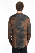 3R M1144 SHIRT Regular Viscose Dyed Black LA HAINE INSIDE US