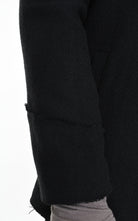 3R M1146 JACKET Regular Fit in Wool-Hemp Blend, Black. LA HAINE INSIDE US