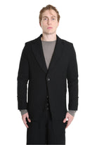 3R M1146 JACKET Regular Fit in Wool-Hemp Blend, Black. LA HAINE INSIDE US