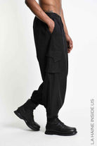 3R M1301 CARGO Oversized Lyocell Black