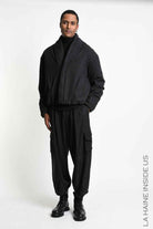 3R M1301 CARGO Oversized Lyocell Black