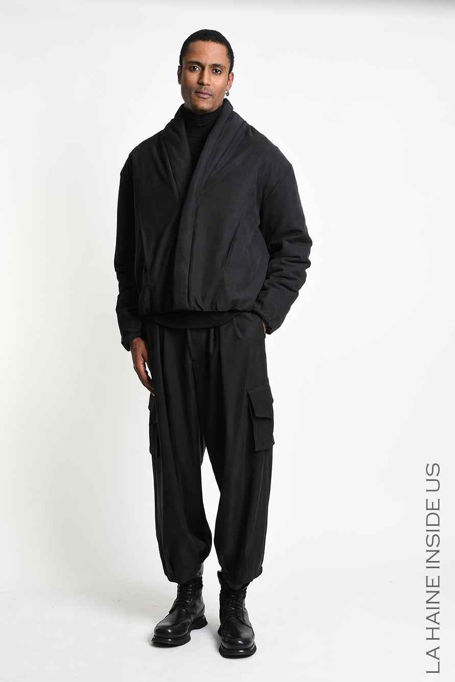 3R M1301 CARGO Oversized Lyocell Black