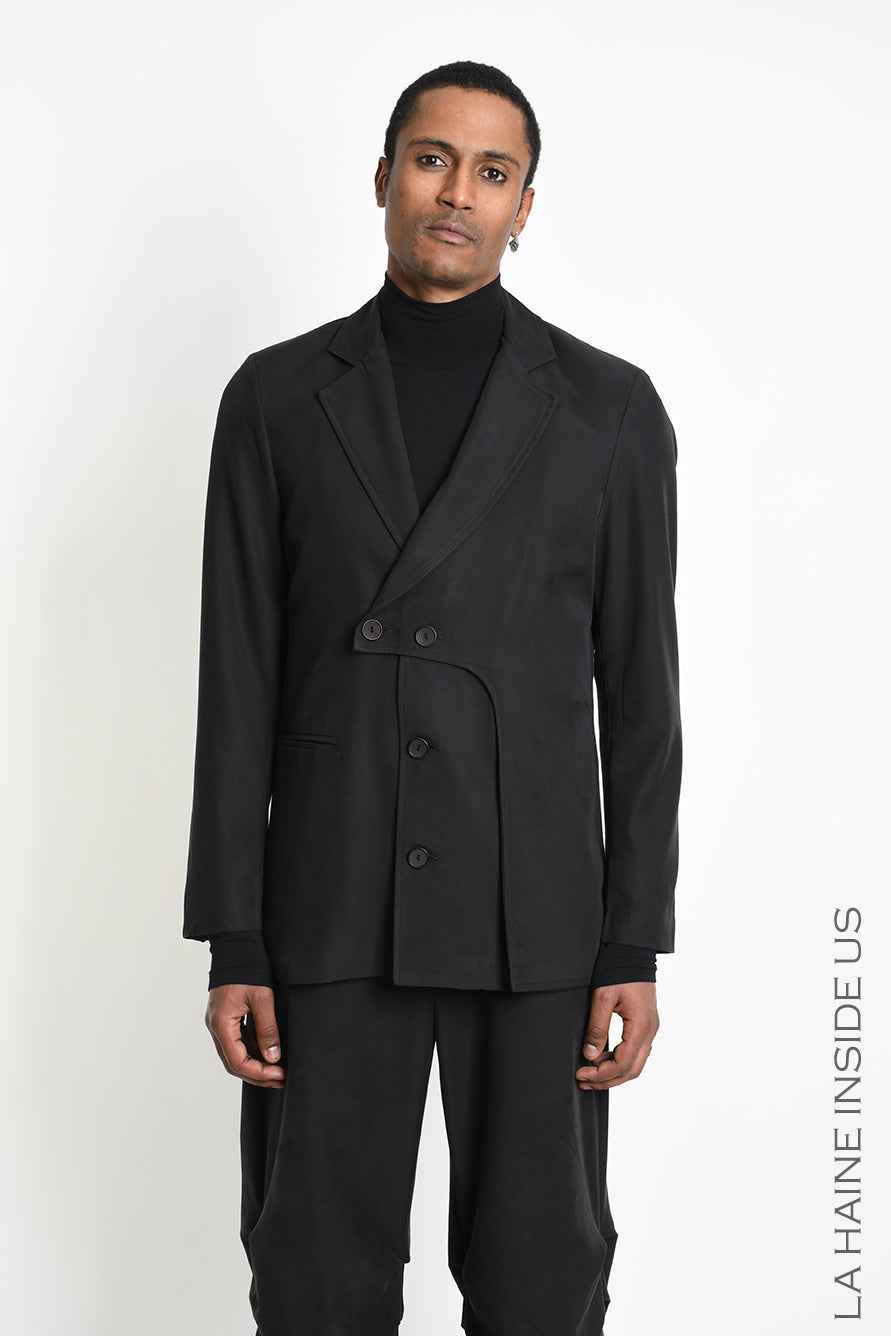3R M1303 JACKET Regular Lyocell Black